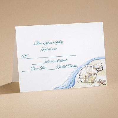Sandy Paradise - Respond Card and Envelope