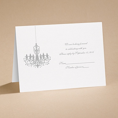 Dramatic Lighting - Respond Card and Envelope