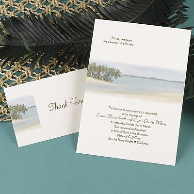 Beach Setting - Invitation