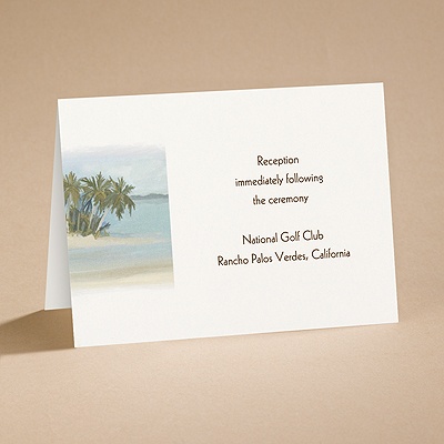 Beach Setting - Reception Card