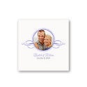 Swirl Frame - White Beverage Napkin
