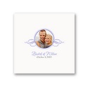 Swirl Frame - White Luncheon Napkin