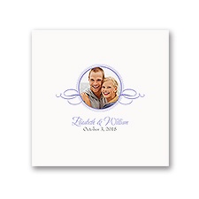 Swirl Frame - White Dinner Napkin