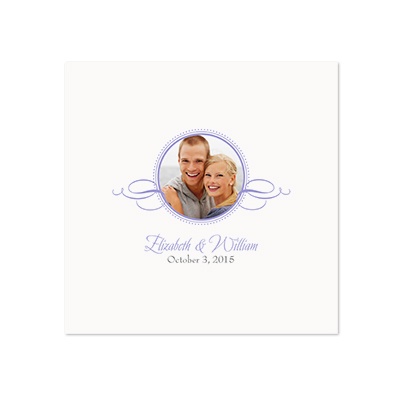 Swirl Frame - White Dinner Napkin