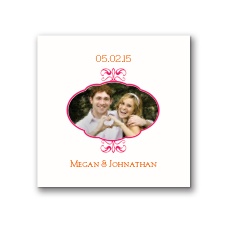 Fresh Frame - White Dinner Napkin