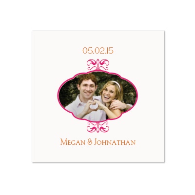 Fresh Frame - White Dinner Napkin