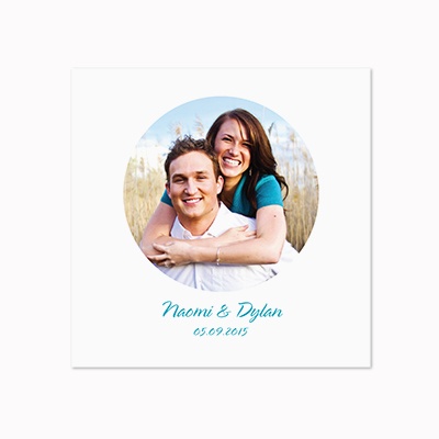 Simple Photo - White Dinner Napkin