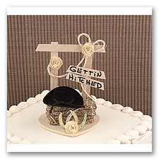 Gettin' Hitched Cake Top