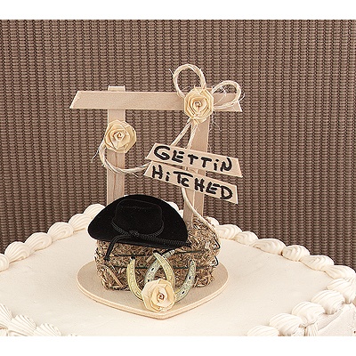 Gettin' Hitched Cake Top
