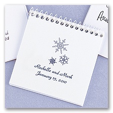 White Spiral Notepad Favors