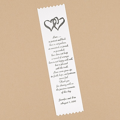 Personalized Thank You Ribbon - White