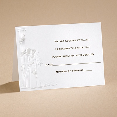 At Last - Pearl - Respond Card and Envelope