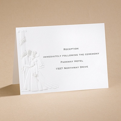 At Last - Pearl  - Reception Card
