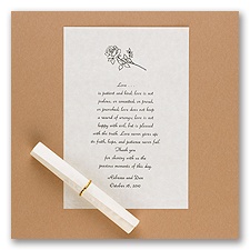 White Parchment Deckle Edge Scrolls