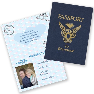 Passport - Save the Date Card