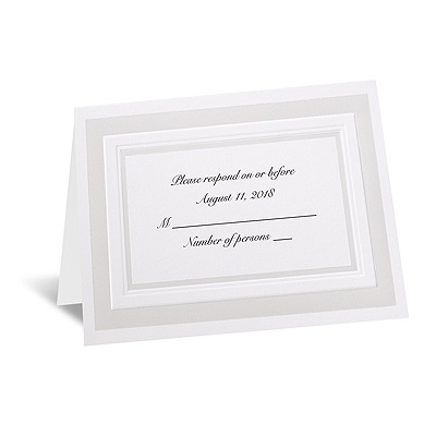 Satin Touch - Respond Card and Envelope