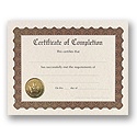 Certificate of Completion