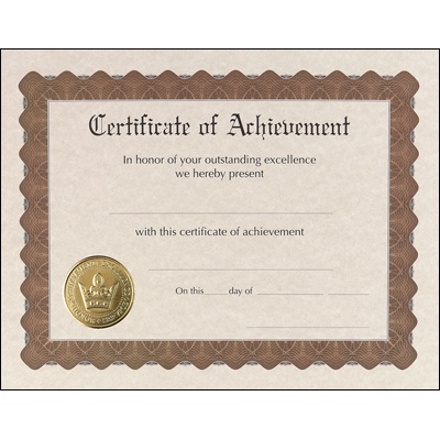 Certificate of Achievement