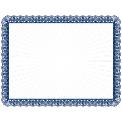 Regal Employee Award Certificate - Blue