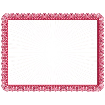 Regal Employee Award Certificate - Red
