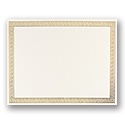 Channel Border Gold Foil Employee Award Certificate