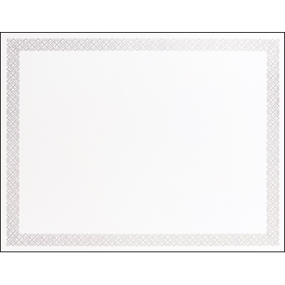 Braided Silver Foil Employee Award Certificate