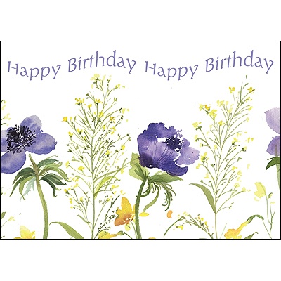 Watercolor Wishes Postcard
