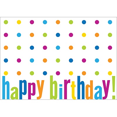 Polka-Dot Party Postcard