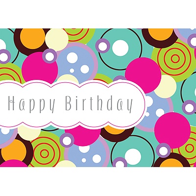 Bohemian Birthday Postcard