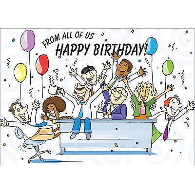 Office Party Postcard