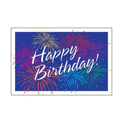 Firework Flash Postcard