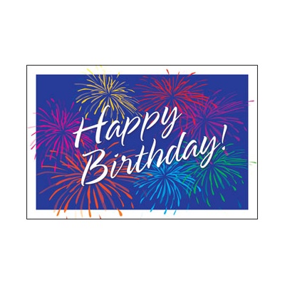 Firework Flash Postcard
