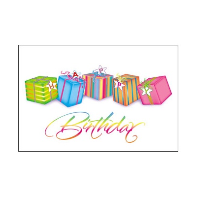 Birthday Packages Postcard
