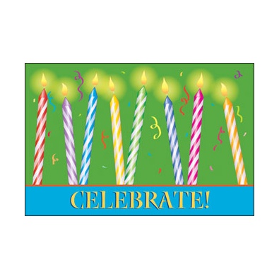 Glowing Celebration Postcard