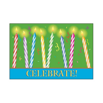 Glowing Celebration Postcard