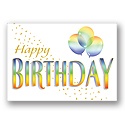 Rainbow Wishes Birthday Postcard