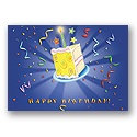 Birthday Burst Postcard