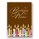 Chocolate Wishes Birthday Postcard