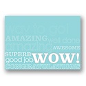 Words of Achievement Postcard