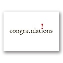 Exclamation Congratulations Postcard