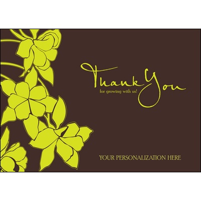 Growing Thanks Thank You Card