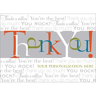 Thanks a Million Card