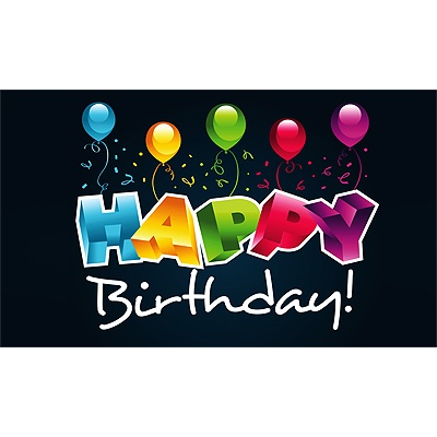 3D Birthday Greetings Birthday Card