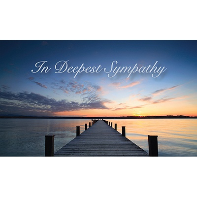 Calming Waters Sympathy Card