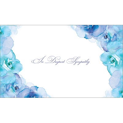 Watercolor Roses Sympathy Card