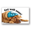 Sick as a Dog Get Well Card