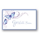 Butterfly Kisses Get Well Card