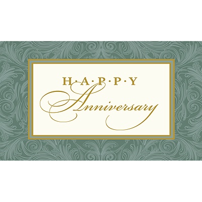 Framed in Flourishes Anniversary Card