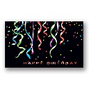 Confetti and Streamers Birthday Card