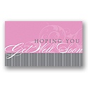 Faint Flourish Get Well Card